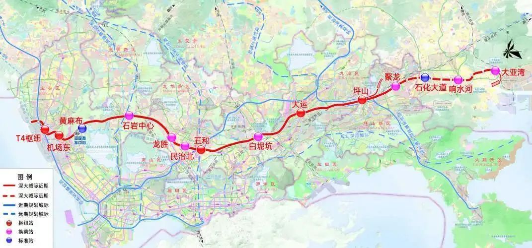 穗莞深城际铁路线路图图片