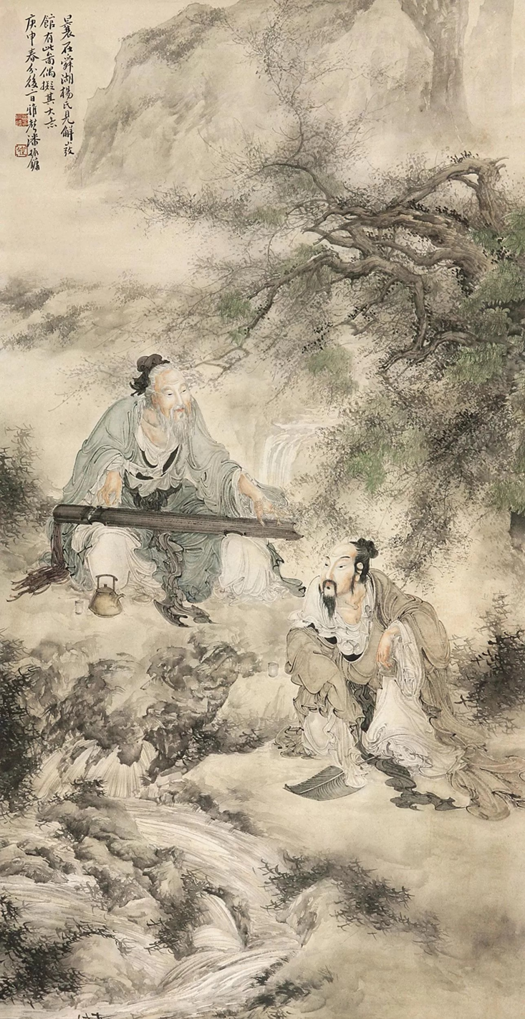 古琴山水,古琴古风_大山谷图库